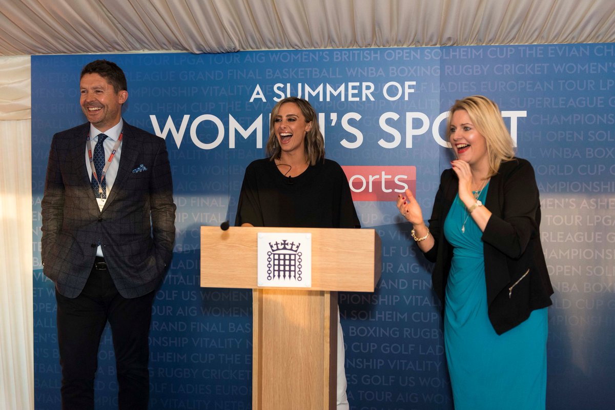Great turnout at our #Womeninsport event at parliament last night with <a href="/mimsdavies/">Mims Davies MP</a> and <a href="/SkySports/">Sky Sports</a> celebrating a summer of women's sport. #netballworldcup #ashes2019 #solheimcup #RiseWithUs