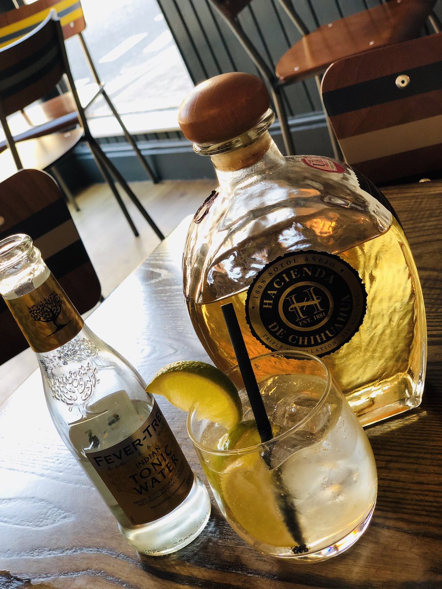 The sun is shining and the summer drinks are out on the bar.  Come and try one of our Tequila and tonics or maybe an espresso G&amp;T