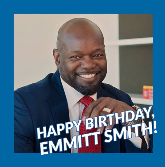 HAPPY 50th BIRTHDAY, EMMITT SMITH! This Cowboys legend turns the big 5  0  today!!!   