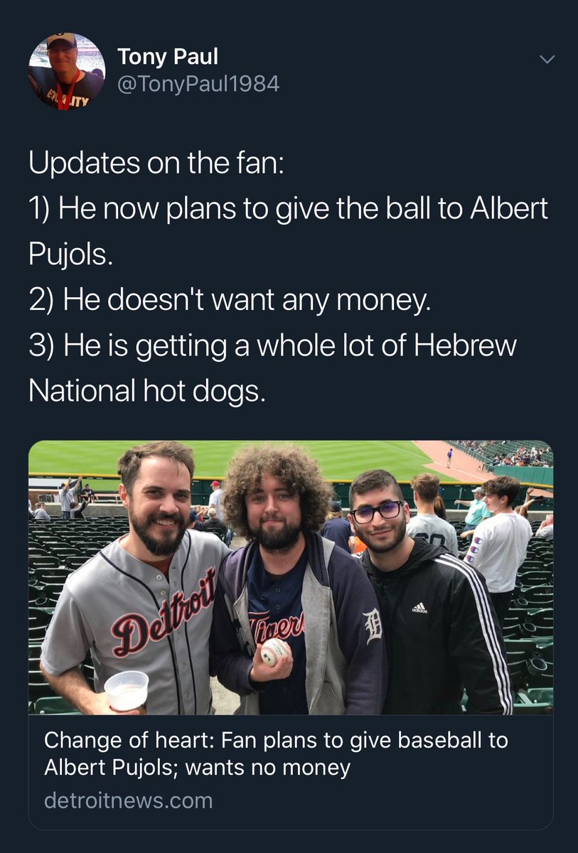 We're glad we could help you tout your love of Hebrew National, Ely! Enjoy your summer and your new Hebrew Nationals gear! ⚾🌭bddy.me/2VoMSoJ