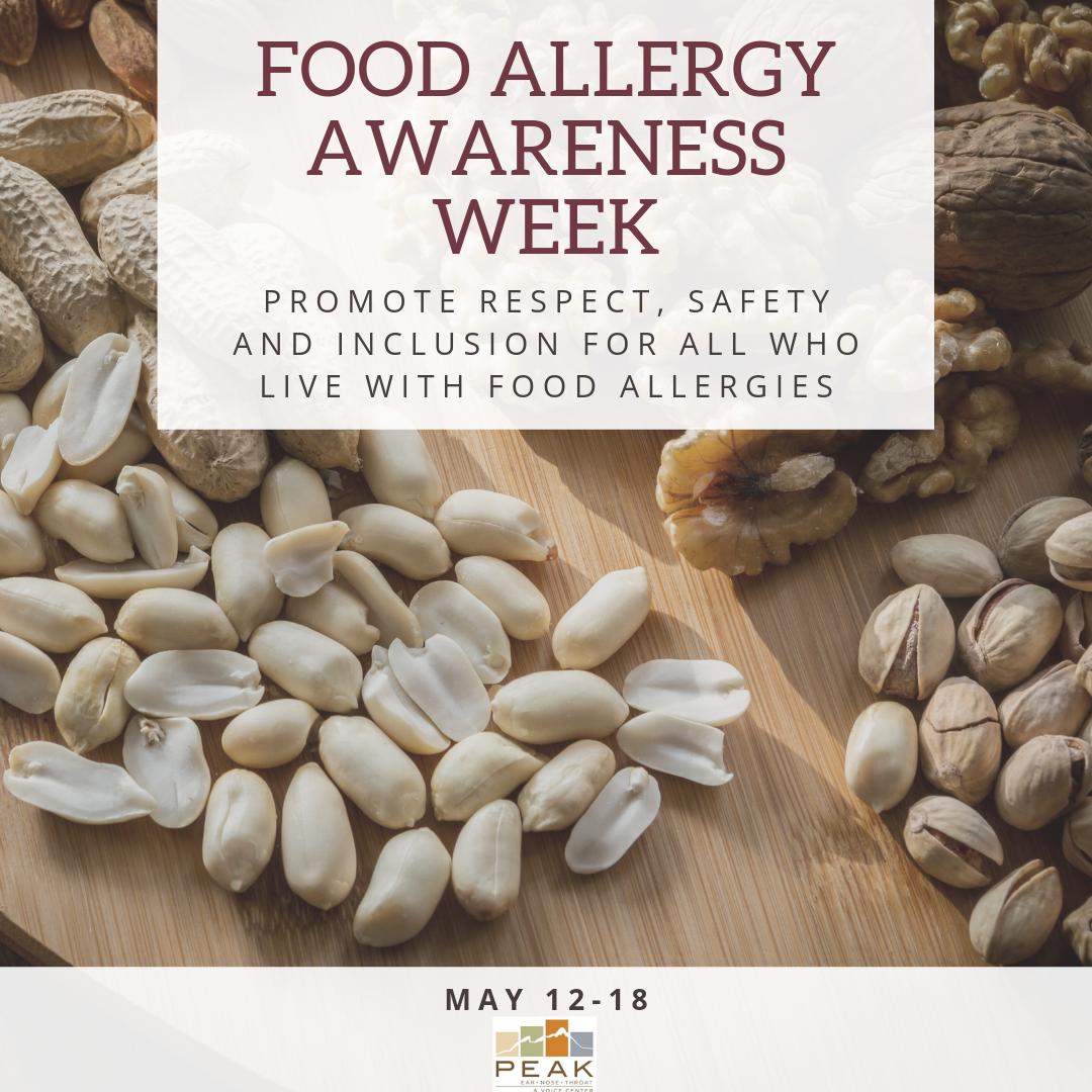 It's #FoodAllergyAwarenessWeek - let's work together to help raise awareness of food #allergies & have compassion for the children, adults & families who are affected every day with #foodallergies.

#peakENTandvoicecenter #allergysolutions #allergydrops #peakENTallergyclinic