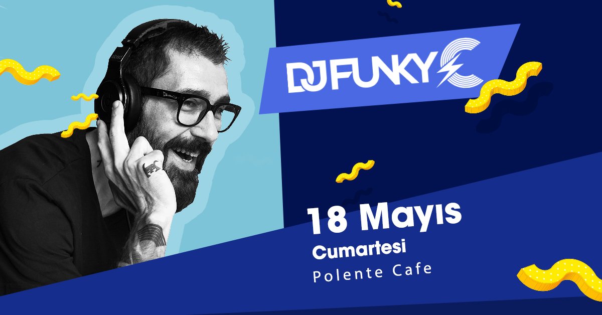 . @djfunkycmusic 18 Mayıs Cumartesi gecesi saat 23:30'da Polente Bozcaada’da kabinin başına geçiyor. #PolenteBozcaada #DJFunkyC #Bozcaada