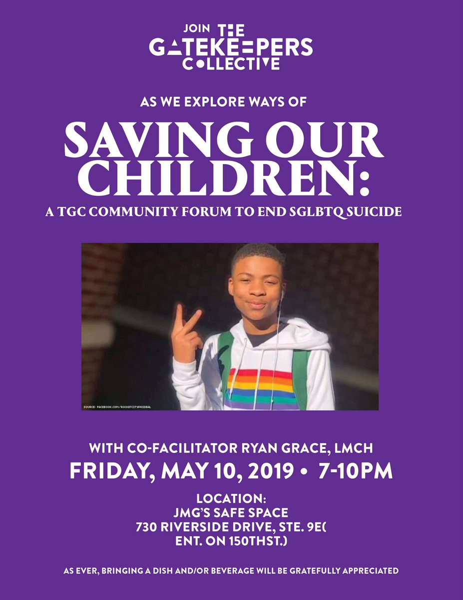 tgc_one's tweet photo. #RyanGrace helped lead a wonderful, intergenerational conversation about suicide and #SGLBTQ youth at last week’s @tgc_one forum in Harlem. https://t.co/vQ3YBMmHbe