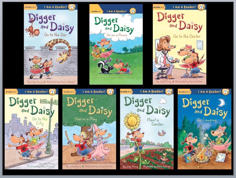 Digger and Daisy Go Camping, book seven in the series for early readers PreK thru 1st grade, released today!