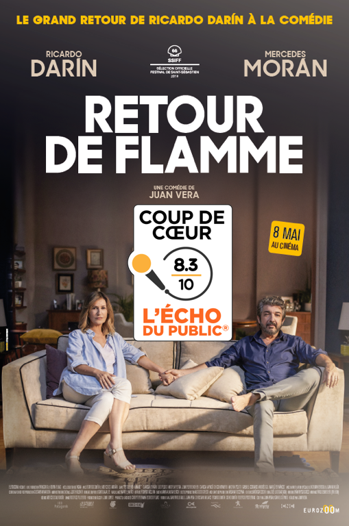 Label #CoupdeCoeur du public pour le film argentin de Juan Vera avec <a href="/BombitaDarin/">Ricardo Darin</a> &amp; @fimersea, #RetourDeFlamme, grâce à une note spectateurs en sorties de salles de 8,3 sur 10 👏👏👏
cc @AmelEUROZOOM @Cine_in_Love <a href="/blog_bazart/">Baz'art</a> <a href="/Delcroixx/">Olivier Delcroix</a> <a href="/cinespagne/">Cinespagne.com</a>