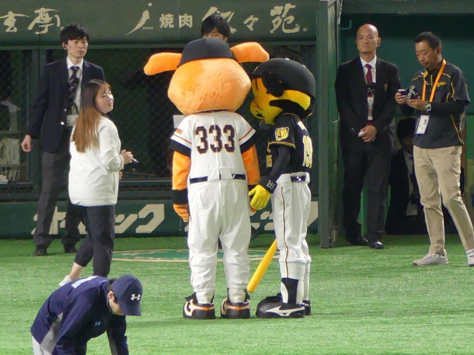 阪神のマスコット トラッキーさんと巨人のマスコット ジャビットさんの球団を超えたイケナイ恋模様 が繰り広げられた東京ドーム Togetter 阪神のマスコット トラッキーさんと巨人のマスコット ジャビットさんの球団を超えたイケナイ恋模様 が繰り広げられた東京ドーム Togetter
