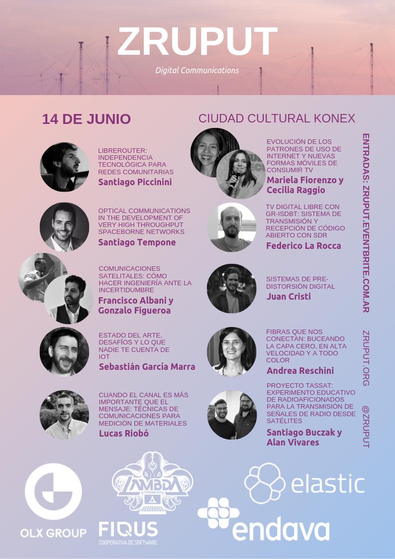 Tenemos charlas increíbles de parte de excelentes oradoras y oradores. Ya falta poco!
No te quedes sin venir 👉
zruput.eventbrite.com.ar