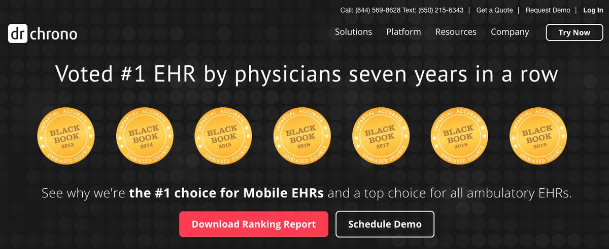 craig_silverman's tweet photo. Seven years in a row! Get a copy of the full report https://t.co/2D3cNCPuQg @drchrono voted as Best Mobile EHR by Physicians @BlackBookMedia_ #EHR #EMR #doctors #PatientExperience #practiceofthefuture #healthcare #eHealth #ipadpro #iPhone #API https://t.co/aHb2YUxvtl