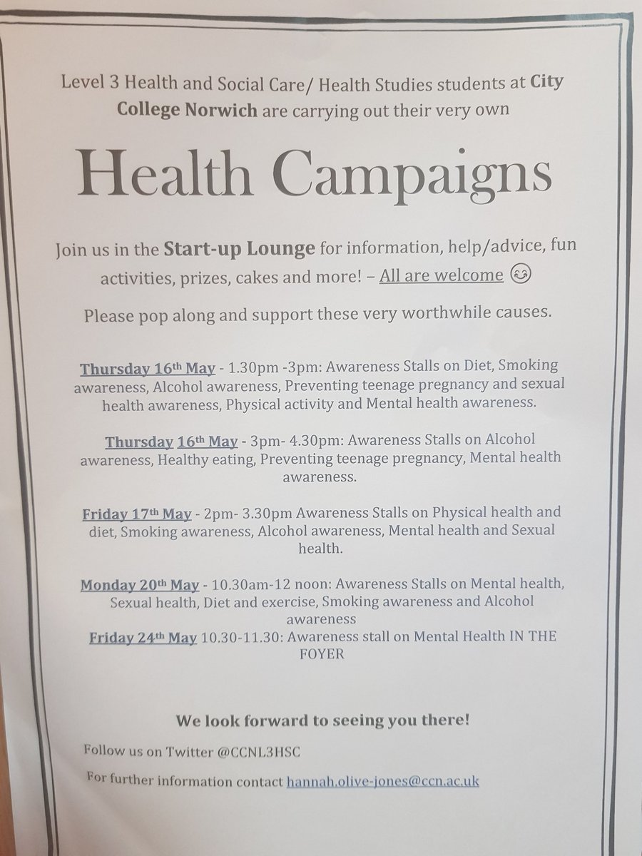 CCN L3 Health and Social care/Health Studies tweet media