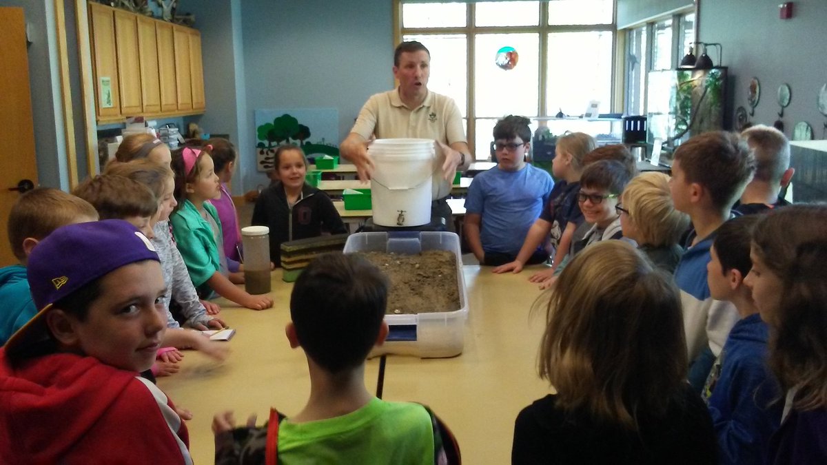 Today was a beautiful day to learn about rocks and soil at West Woods!