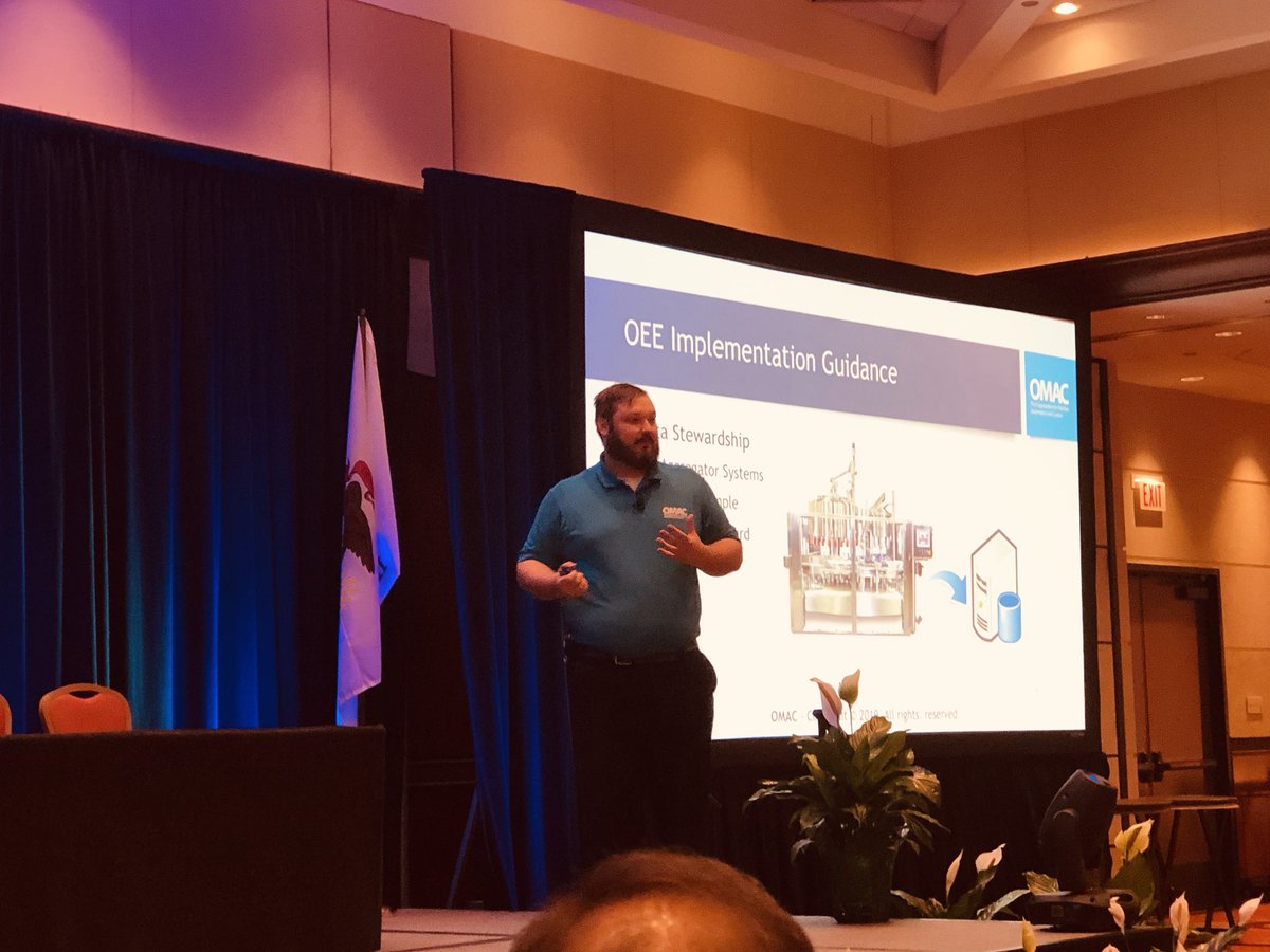 neilst's tweet photo. Understanding #OEE calculations and the #PackML #HMI implementation presented by Chris Hough
@ProMachBuilt and Patrick Toohey @mettlertoledo #OMAC #PackTags #AutomationWorldConference @packagingworld @automationworld @OEMmagazine https://t.co/V3KjEiMt07