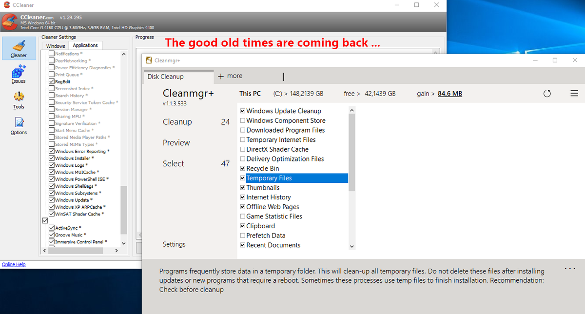 cleanmgrplus's tweet photo. .. when the world was still in order and everything was better.
#Microsoft #Apps #design #ui #privacy #Windows #ccleaner #cleanmgr https://t.co/LHeykaaXvW