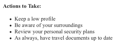habib_b's tweet photo. Beirut has far less gun violence than much of USA yet the @usembassybeirut just issued a "security alert" due to "heightened tensions in the region," (which includes over 20 countries?) Here is their advice #gunviolence #USA #otheringviolence #exotification #politics @StateDept https://t.co/lRyD7T385h