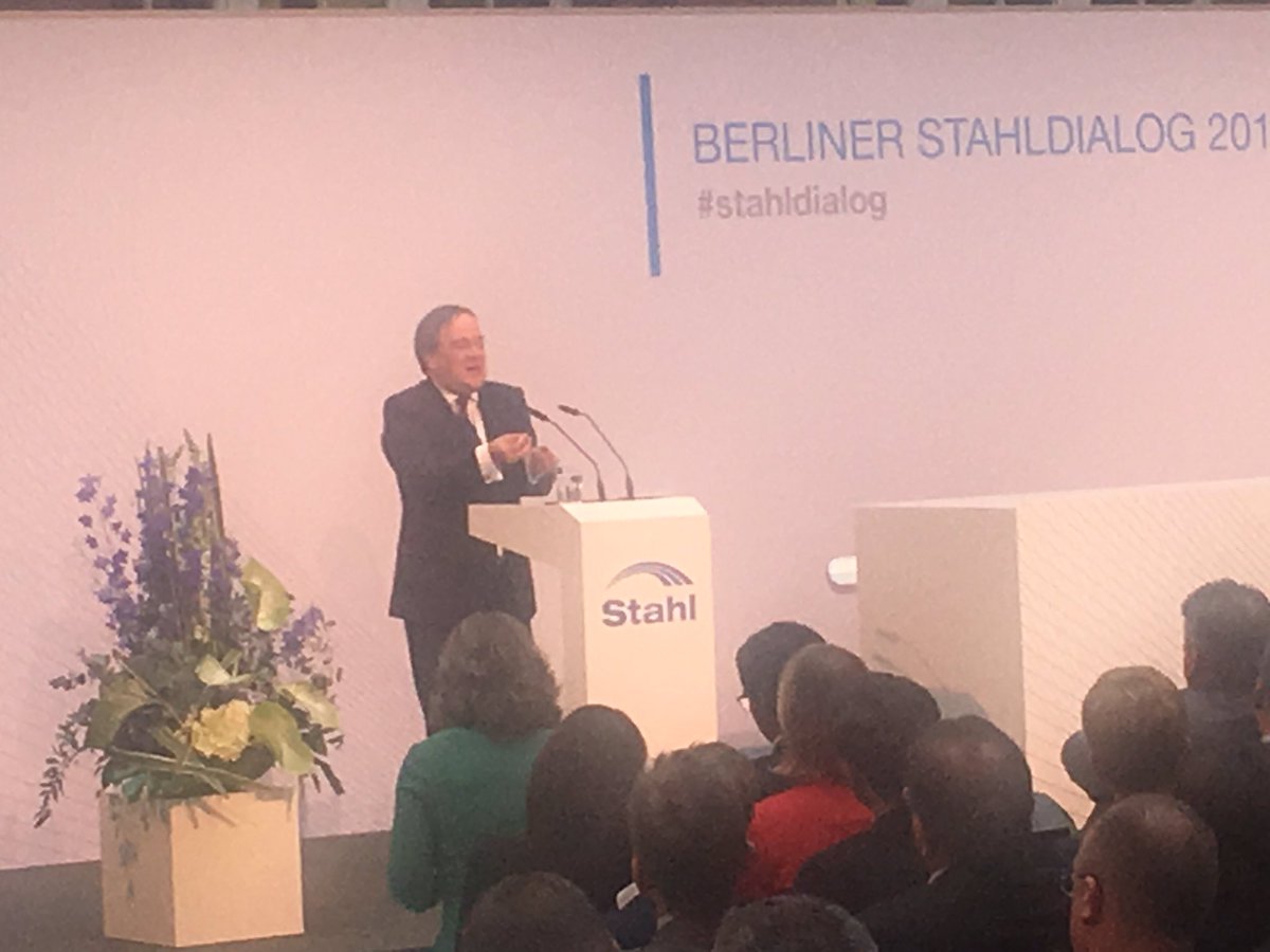 Ministerpräsident Laschet plädiert für H2-Speicherkraftwerke und #Wasserstoff in der Stahlindustrie.