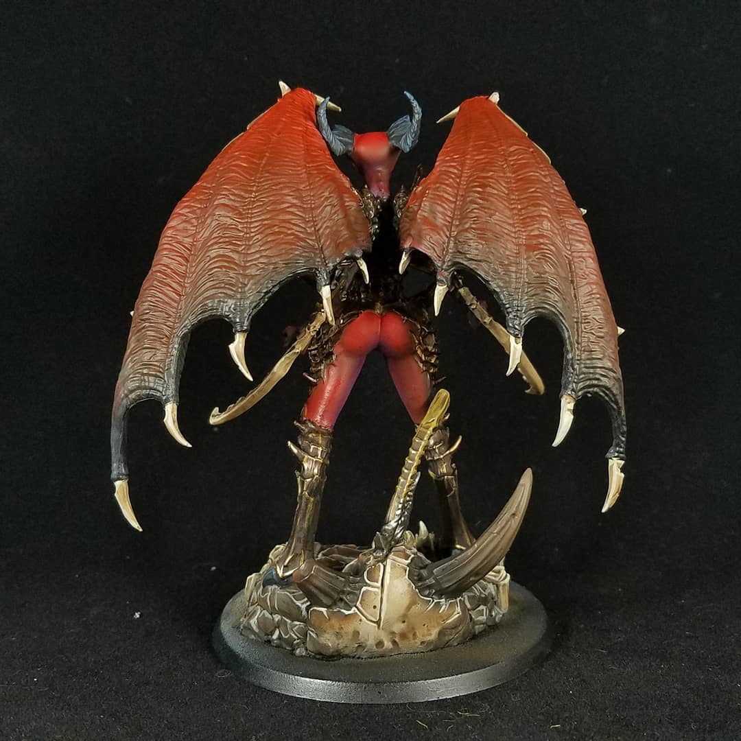 BlightedS's tweet photo. Creature Caster's Lady of Strife painted for a commission. #Creaturecommunity https://t.co/uwKVUvUVC8