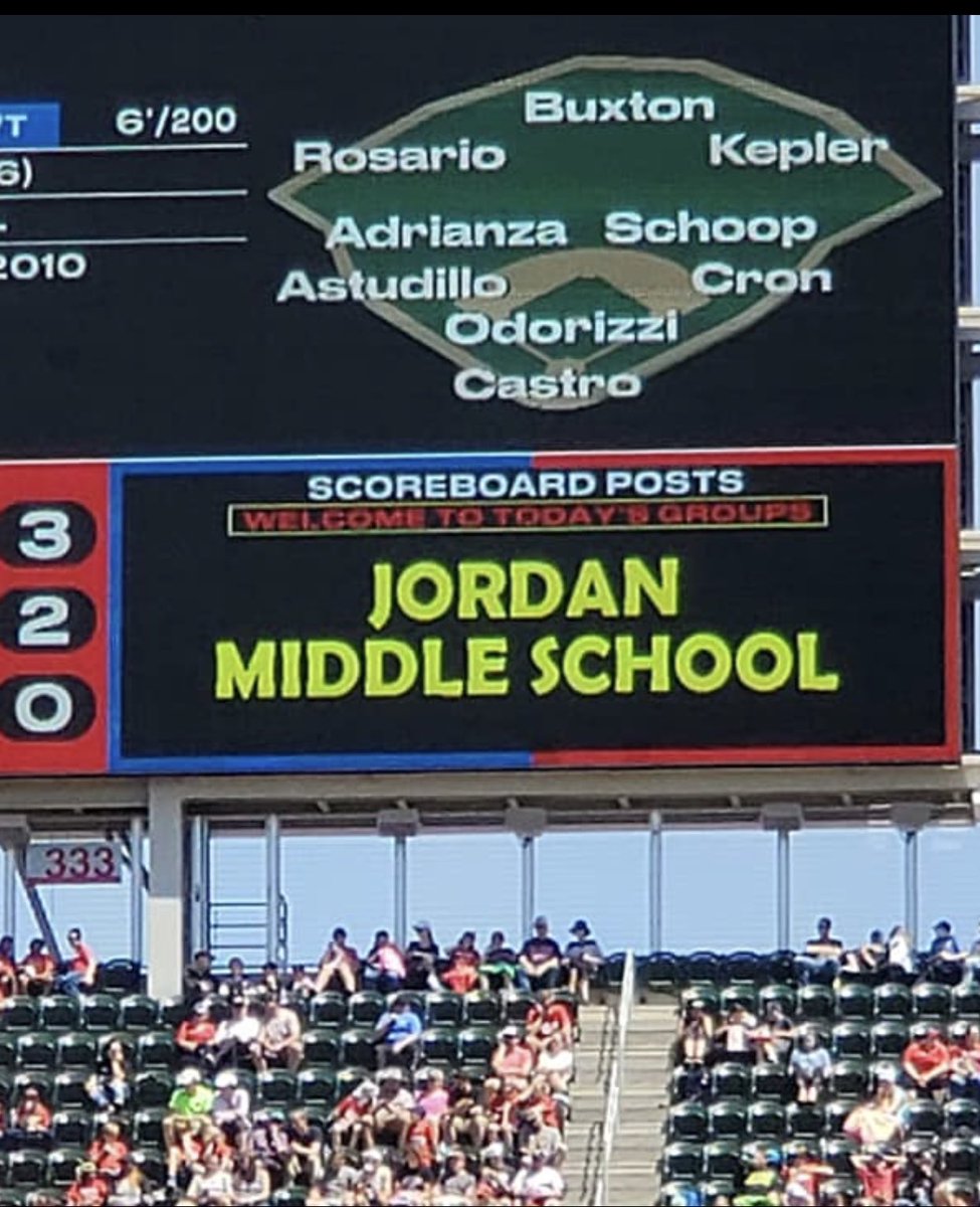 Scoreboard at Target Field! #Twinswin