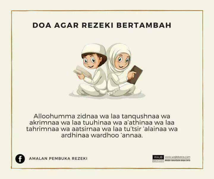 arrogant8_mrs's tweet image. Doa-doa yang akan membuat kita dikejar-kejar rezeki 😊