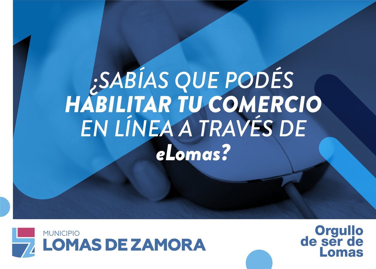 MunicipioLdeZ's tweet photo. Implementamos #eLomas, la plataforma que te permite realizar habilitaciones comerciales de forma online. 💻 🖥  
Ingresá en: https://t.co/4Vw0IZMLtT https://t.co/azqGSOCoJD