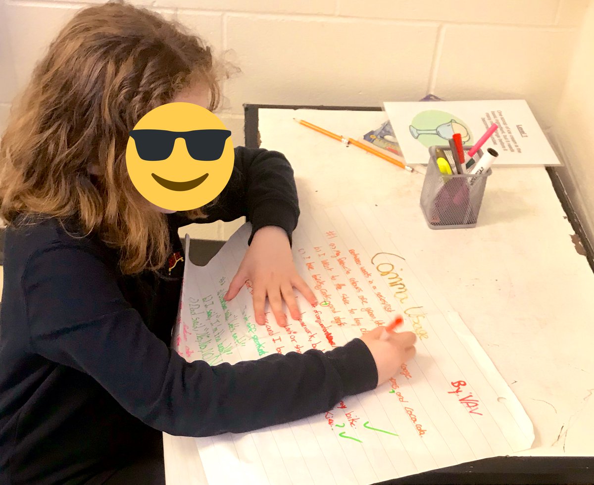 Ms_SAlves's tweet photo. Creating our own anchor charts to help us remember when to use commas! #8rules #collaboration @stpetersmilton https://t.co/fYDRUGESuh