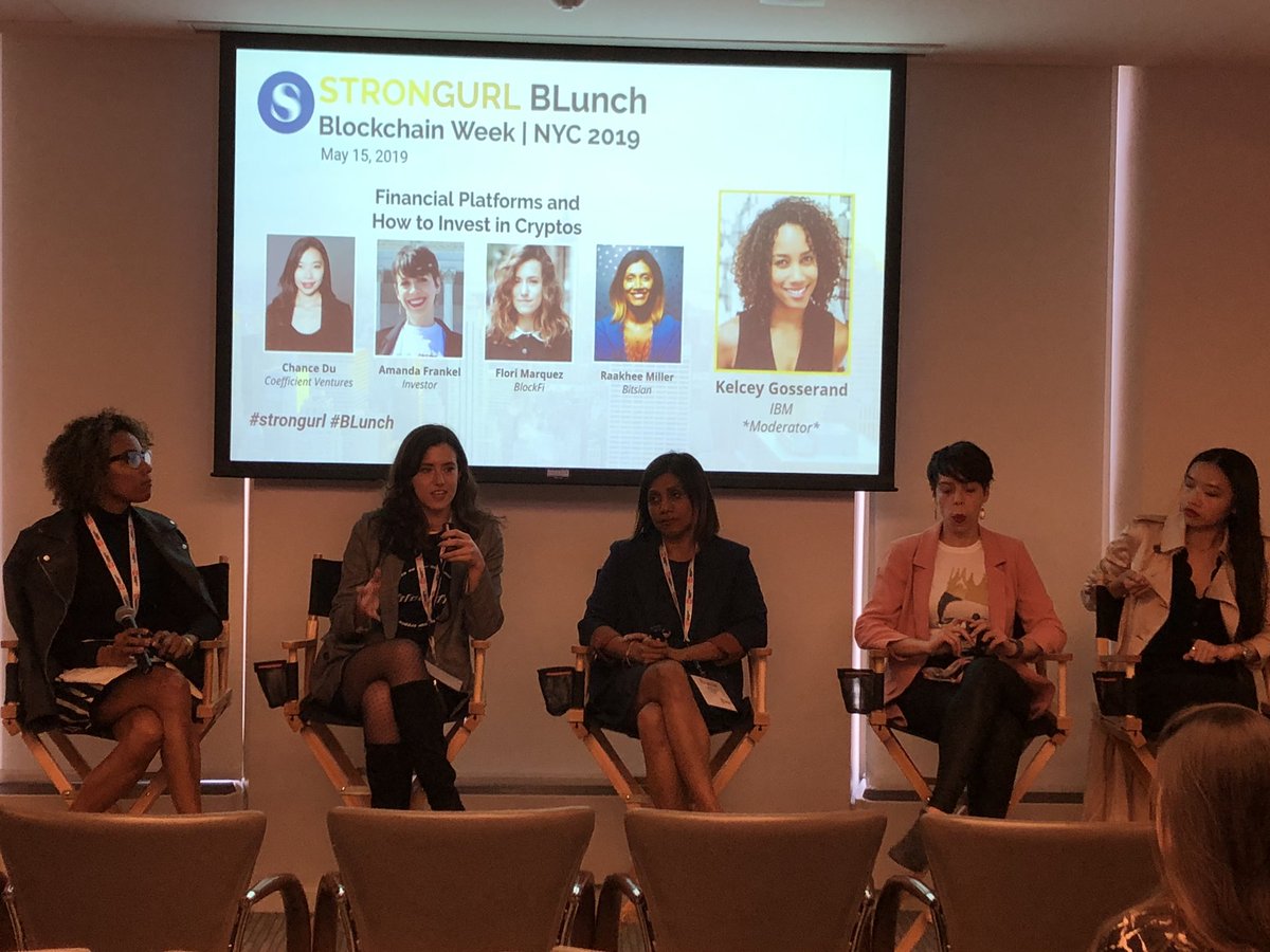 jamiestrongurl's tweet photo. #Financial #Platforms and #Howtoinvest in #crytpo taking the stage at #Strongurl #BLunch! Discussing #utility and #UserExperience. @gobitsian @IBMBlockchain @IBM @CoefficientVC @Chancejdu @kelgoss @blockfi @FounderFlori @amandapfrankel https://t.co/lW9d8SOFxh