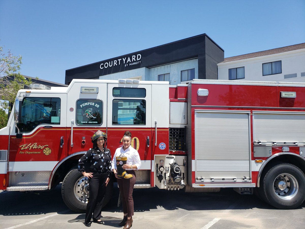 IAFF_L51's tweet image. Thank you to:
Adriana Diaz - Sales Manager
Alma Blake - Front Office Manager
Sarai Hernandez
And the rest of the Courtyard Marriott staff who helped our local Firefighters support MDA! #local51 #mda #filltheboot