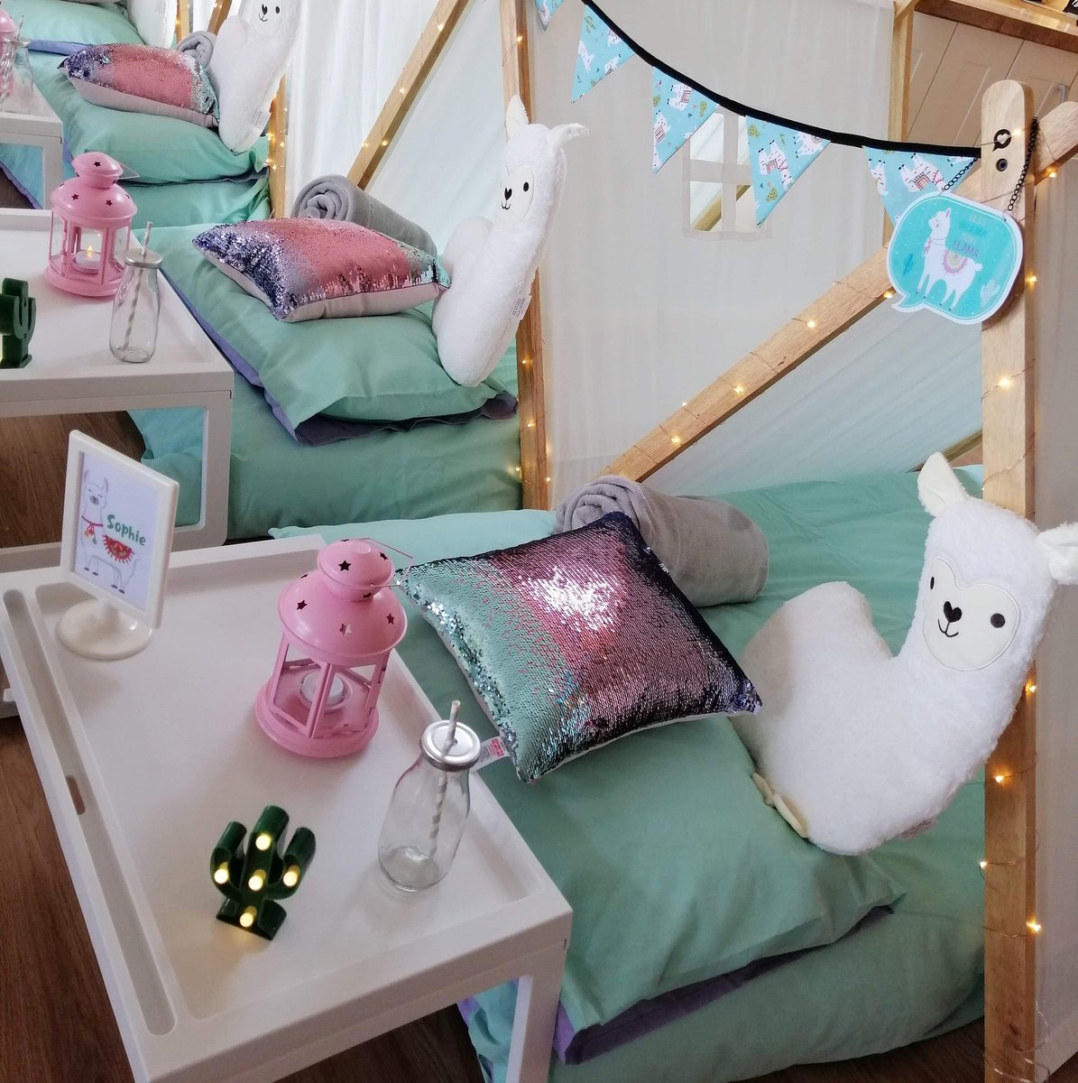 GreenslothCB's tweet photo. Each Sleepover Guest has their own individual tent, decorated with fairy lights &amp; bunting, plus a cosy duvet &amp; pillow, a super soft fleece blanket, a themed cushion or 2 &amp; a breakfast tray with a battery powered lantern, drinks bottle &amp; a personalised named frame.

#kingsbridge https://t.co/hSatoGlCTW