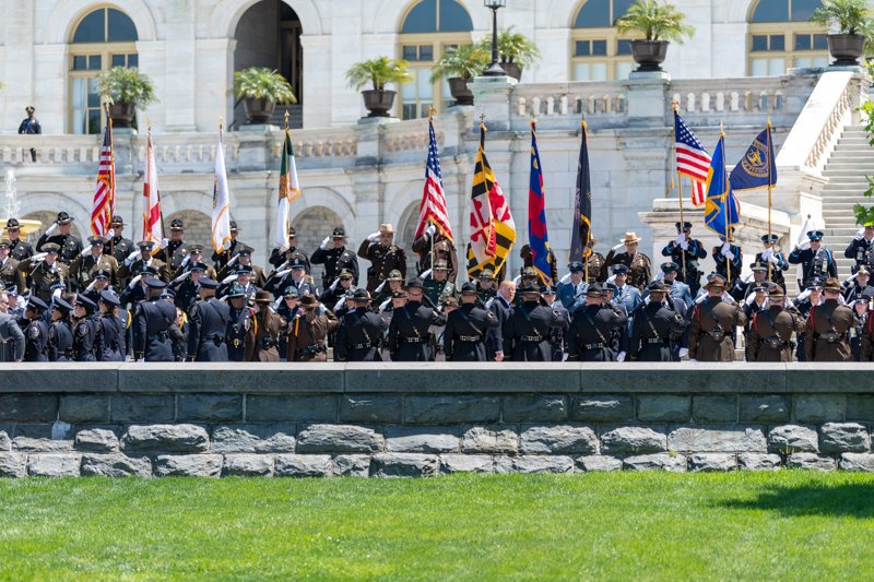 SecretService's tweet photo. The @SecretService was honored today to join others from around the Nation at the 38th Annual National Peace Officers' Memorial Service in Washington, D.C. #PoliceWeek2019 https://t.co/uDjP9oJ2Xz