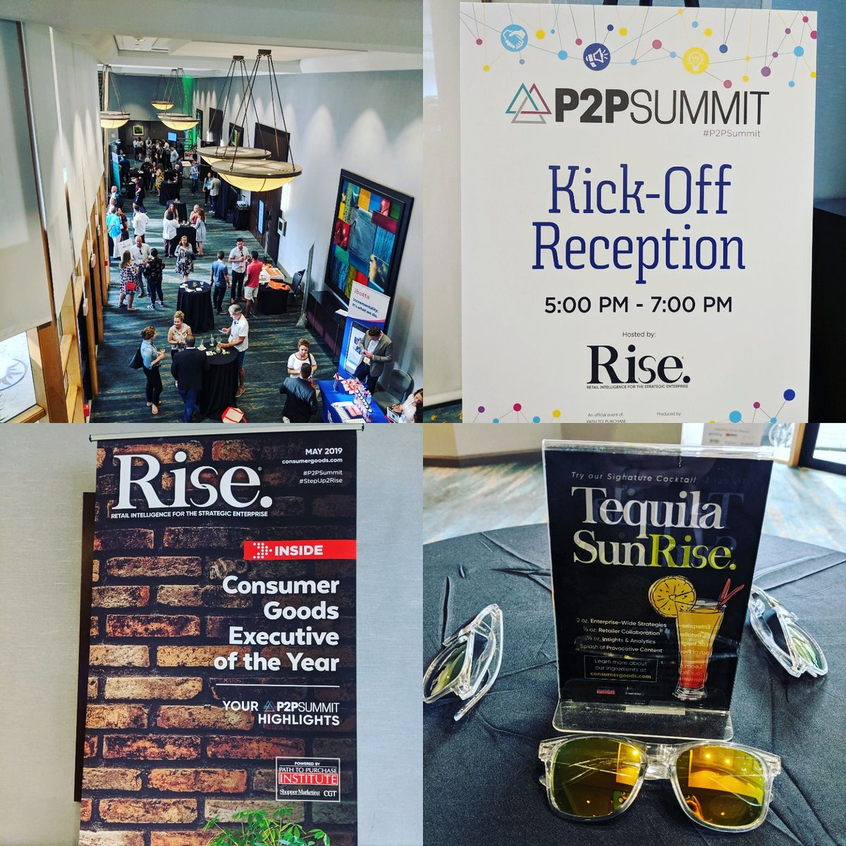 P2PInstitute's tweet photo. #P2PSummit kicks-off with RISE cocktail reception! #stepup2rise #collaboration#community #network https://t.co/6q4rh9XO5I
