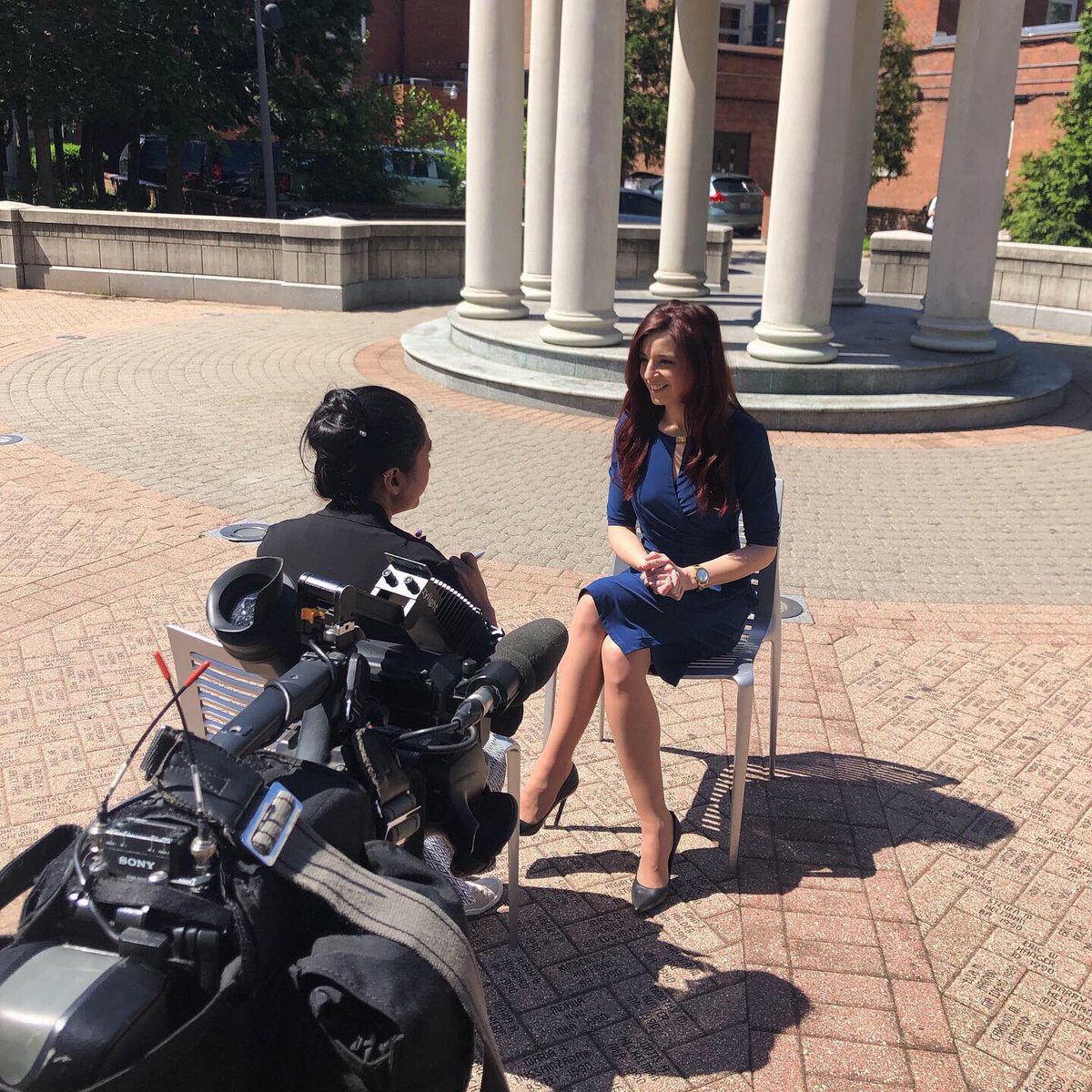 LadyKBrandt's tweet photo. I can now say, “Look for me on TV in Asia.” 🤯🤩 Here’s a sneak peek of my interview about @DineAfterDark with Voice of America News’ South &amp; Central Asia division, filmed today at my beloved George Washington University. 
#ReadyForMyCloseUp #DineAfterDark #InternationalStatus https://t.co/5JzYJvT2Tu