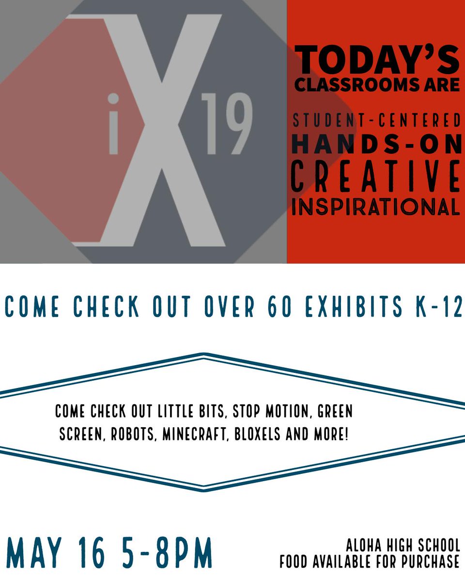 Curiosity and engagement fuels learning!   Come to  <a href="/BeavertonSD/">Beaverton Schools</a>'s Innovation Expo on May 16th!  bsdexpo.com   5/16/19 5-8 p.m. <a href="/AlohaHighSchool/">Aloha High School</a>  #edchat #edtech <a href="/bsdfutureready/">BSD FUTURE READY</a> <a href="/actionhero/">Melissa Lim</a> Participate, collaborate, observe, and marvel!!!
