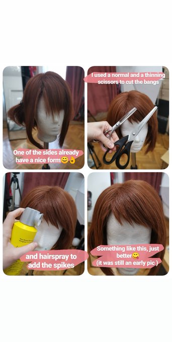 Uraraka wig progress ✂️👍😋 https://t.co/jVnPXtEv8p<a href="/tag/doplegangerchallenge"class="tags"><span>#doplegangerchallenge</span></a>