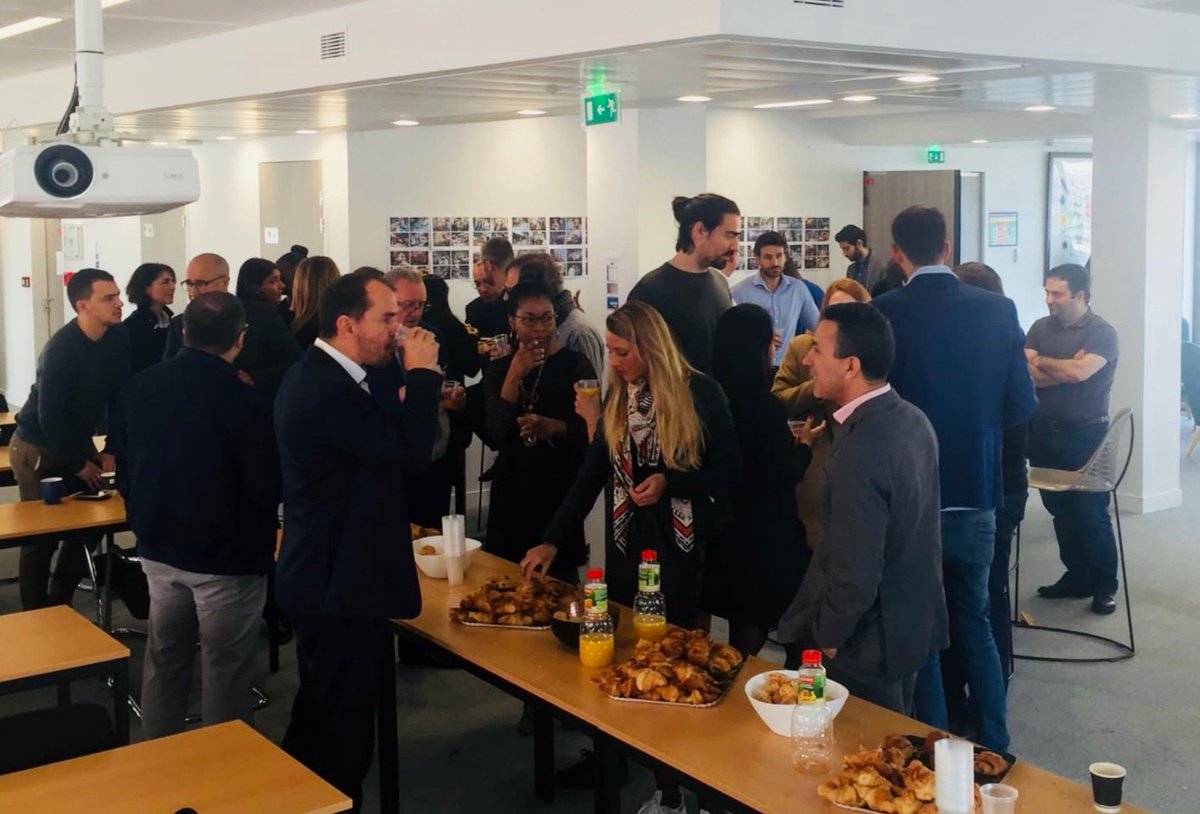 IntmGroupe's tweet photo. Petit moment convivial vendredi lors du petit déjeuner Groupe INTM ! C'est un plaisir de partager ces moments avec tout le monde 🙂
#GroupeINTM #breakfast #convivialite #recrutement #jobs #it https://t.co/CeN5nCzrbh