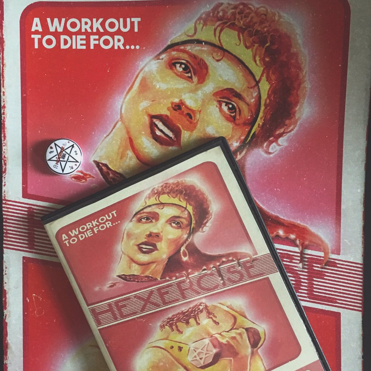 MovieDumpster's tweet photo. If you guys are looking for a sweet, 80’s fueled indie that comes straight from the love of the genre, dig on #Hexercise from Matt Cannon! It feels like Aerobicide and Death Spa in the best way possible, and pumps a killer synth score from the director himself! https://t.co/qVimcHrS7p