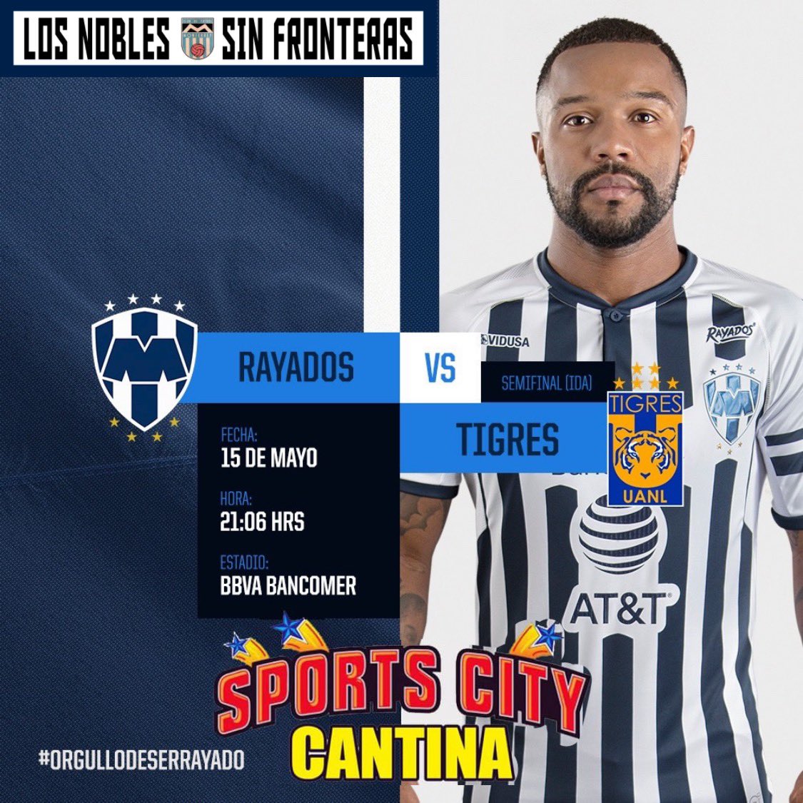 LosNoblesDallas's tweet photo. Nos vemos desde las 7PM🕖 en Sports City! 
@Rayados vs @TigresOficial 
#LosNobles #DallasTx https://t.co/zoIHHVJFBT