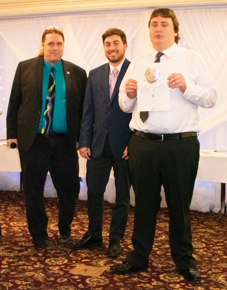 cvcc_graphics's tweet photo. CVCC Alumni Jake Roth '16 and silver award winner Noah Starling '19 at NEOCC Student Print Awards! https://t.co/hIpHRimOy0