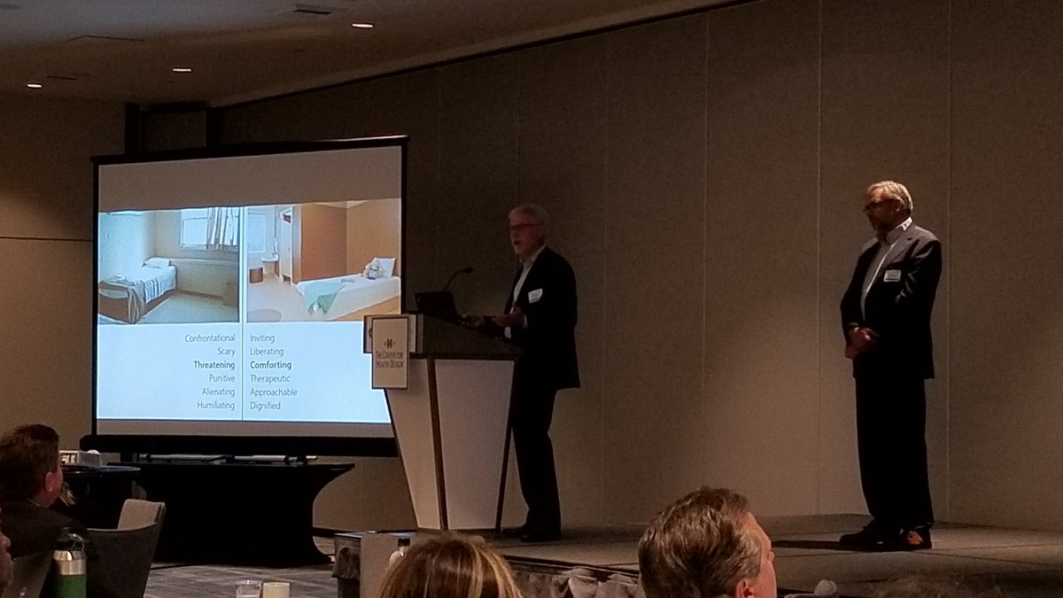 Design can send messages. It can be threatening or comforting. Support care for behavioral health facilitated by and through design.