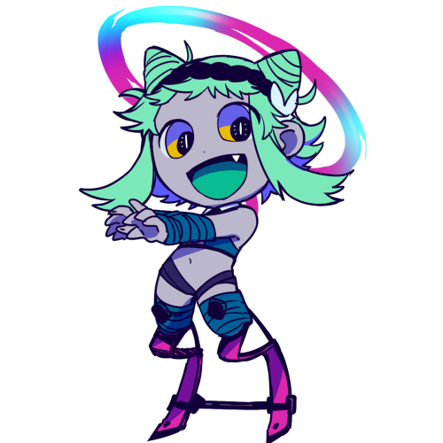 它吉 ホッパーとライトセイバー 頭の輪 が同居 戦闘中はほぼ首だけになる頭集中の手負いの獣スタイルの女