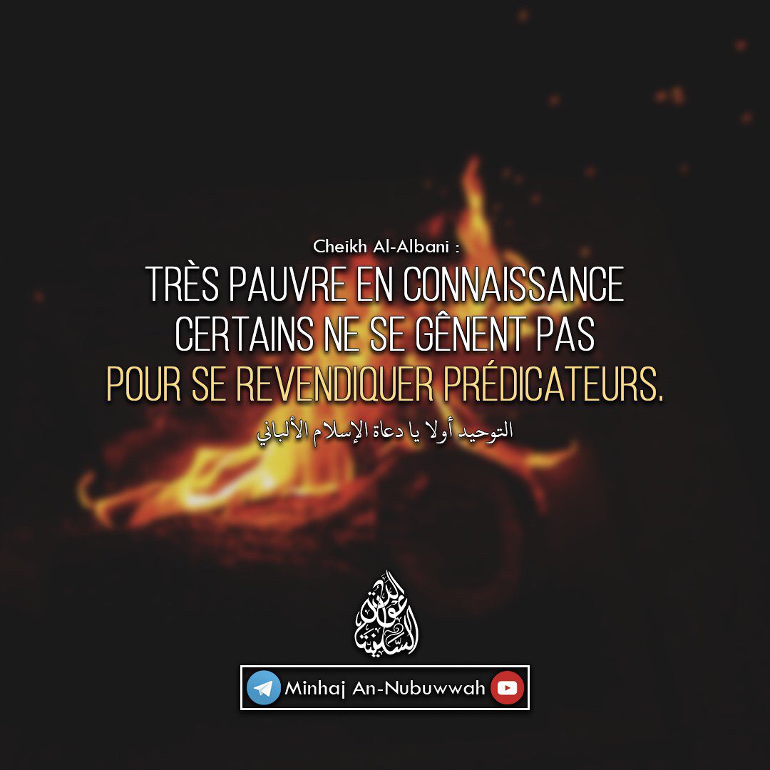 EBU_ILHAN's tweet image. 👤 Cheikh Al-Albānī رحمه الله:

« Très pauvre en connaissance certains ne se gêne pas pour se revendiquer prédicateur. »

🔗التوحيد أولا يا دعاة الإسلام الألباني

#Daعwa #Laxiste