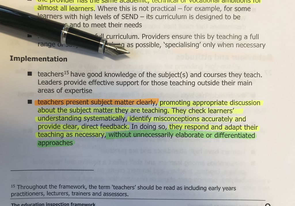 Good news for teachers who are still told differentiation is 3 different worksheets 👍 #ofsted #teachingandlearning