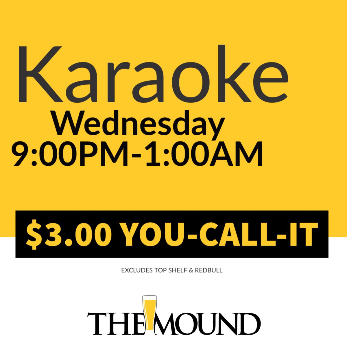 _TheMound's tweet image. $3.00 you call it 7:00pm-close! #eastboundandmound