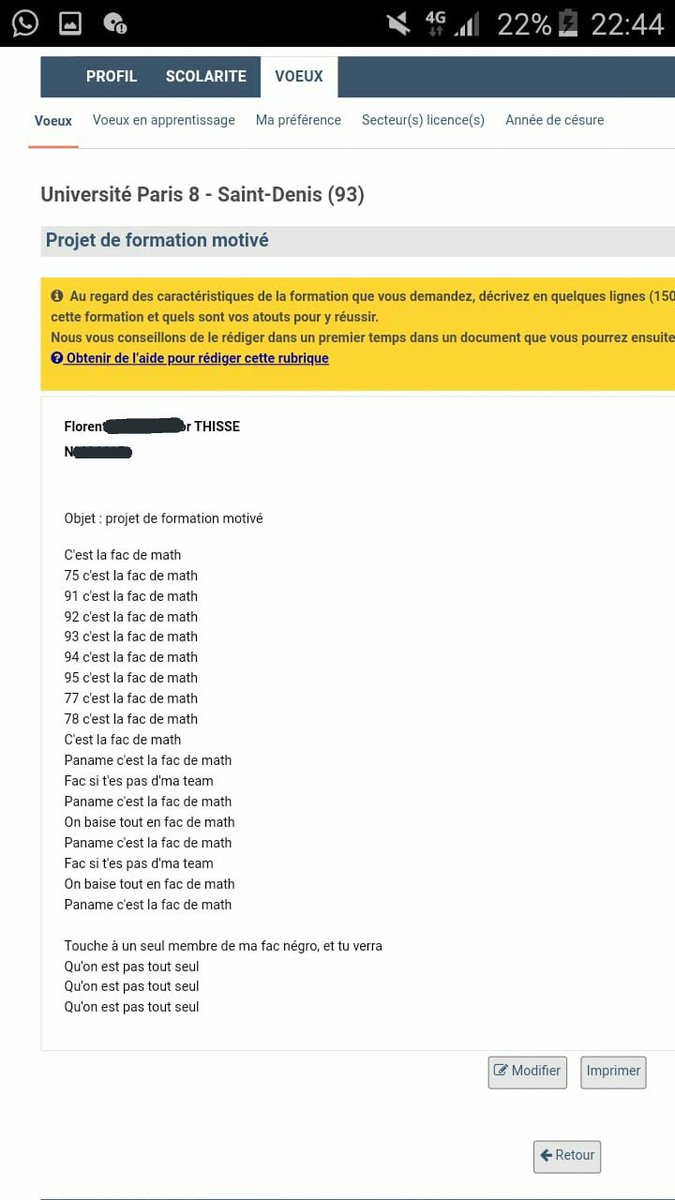 Gros_sourcil's tweet photo. #parcoursup 

Parcoursup :"oui oui toutes vos lettres seront lues par les universités et écoles que vous demanderez"
Also Parcoursup : https://t.co/glCVEusSNi