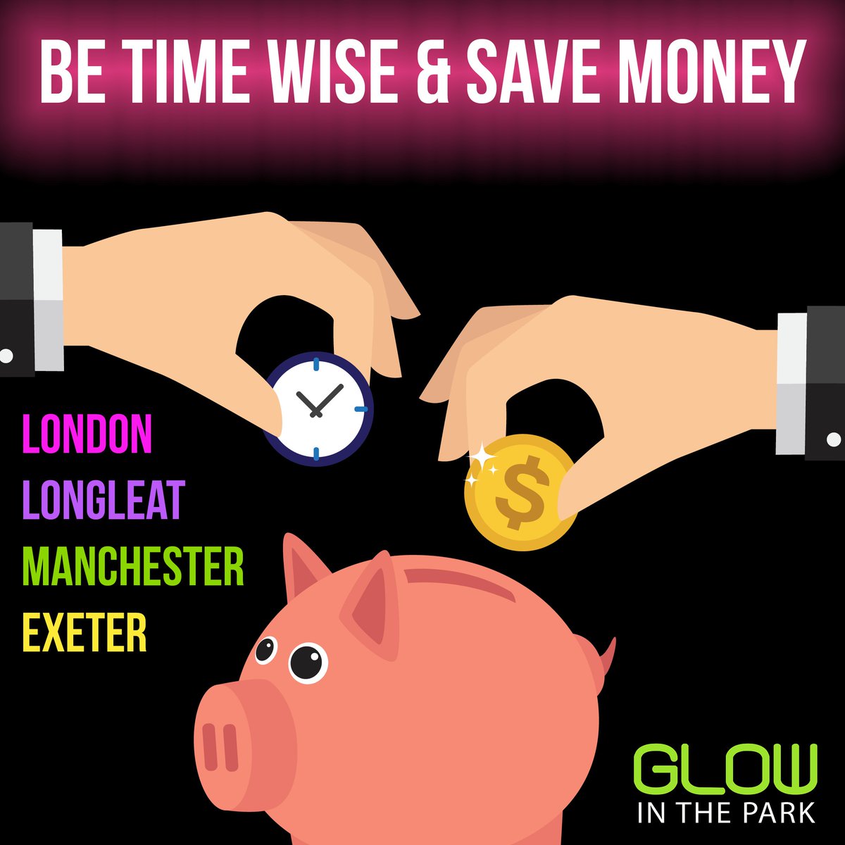 THE EARLIER YOU BOOK, THE MORE YOU SAVE!!
There's 4 locations for you to chose from. Book now for the lowest price and get your glow on!!
glowinthepark.co.uk/pages/location…
.
.
.
#wednesdaywisdom #runner #running #5k #funrun #makememories #savemoney #cheaptickets #booknow #instafun