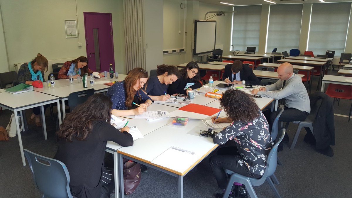 MarkQuinn1968's tweet photo. Look at how hard this lot of #LeadPractitioners from @langdon_newham and Curwen were working on my @lcll_ioe @TrainTapscott programme today. (I made them complete their evaluation in silence!) Great things going on in these schools https://t.co/CtruJ69Gg1