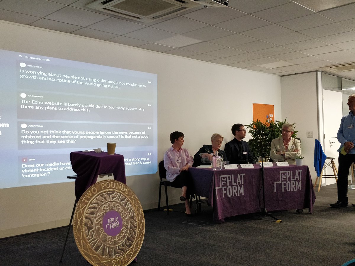 AgentMarket_X's tweet photo. When asked about the changing #media landscape, Pauline McAdam of @bbcmerseyside says that "radio succeeds because it's such a simple concept.  It's important to understand how peoples lives change, rather than how the platform is changing." https://t.co/LEtdzh6dzE
