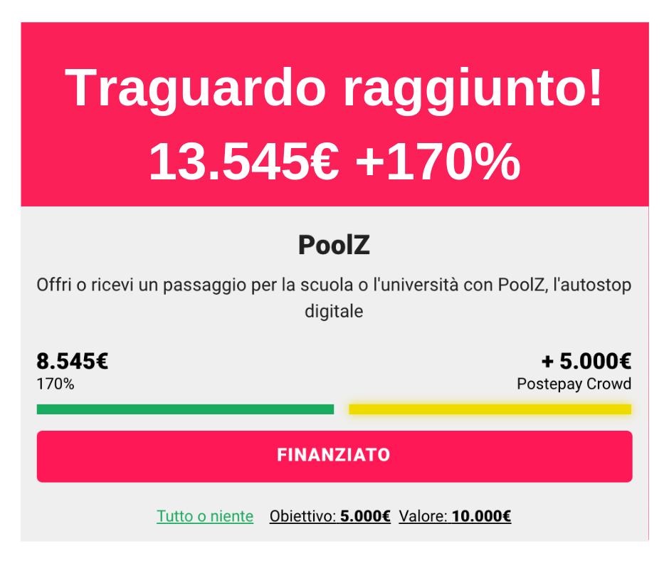 Mille emozioni e stati d’animo, ma alla fine ce l'abbiamo fatta andando ben oltre le nostre aspettative.

13.454€ raccolti e +170% rispetto l'obiettivo utile a sbloccare il premio offerto da @PosteNews con il #crowdfunding attivato su <a href="/Eppela_IT/">Eppela</a>.

#startup #SmartMobility