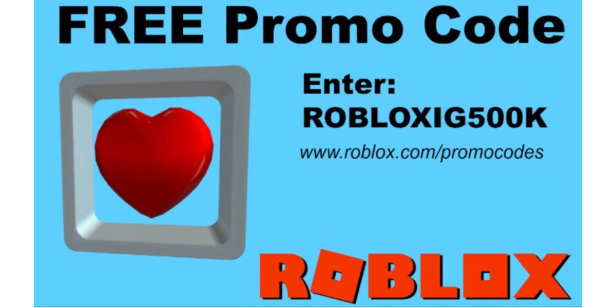 Lily on X: New Promo Code: ROBLOXIG500K Redeem here