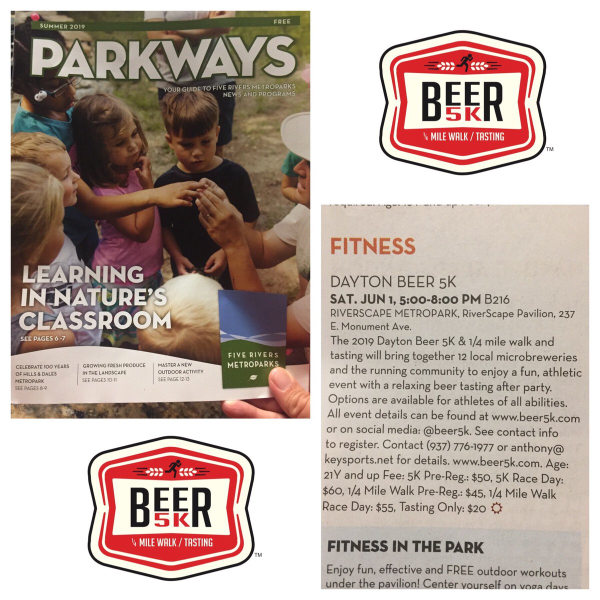 beer5k's tweet photo. Thank you @MetroParksTweet for the shout out of the Dayton Beer 5K! ๐บ
.
.
#runlocaldrinklocal #beer5k #rundayton #runchicago #runcincinnati #runcolumbus #runcleveland #runforbeer #runlocal #drinklocal #beerrun #5k #run #localbeer #drinkbeermadehere https://t.co/PzNyOMZWCd