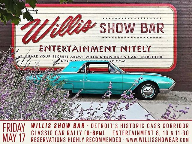 WillisShowBar's tweet image. Join us this Friday for our first 
CLASSIC CAR RALLY (6-8pm)
followed at 8pm by live band The Roustabouts, burlesque by Margaux Royale, dj Dante Lasalle and amazing cocktails.
.
Reservations Recommended
WillisShowBar.com
.
#ClassicCars #VintageCa… bit.ly/2HrITmv