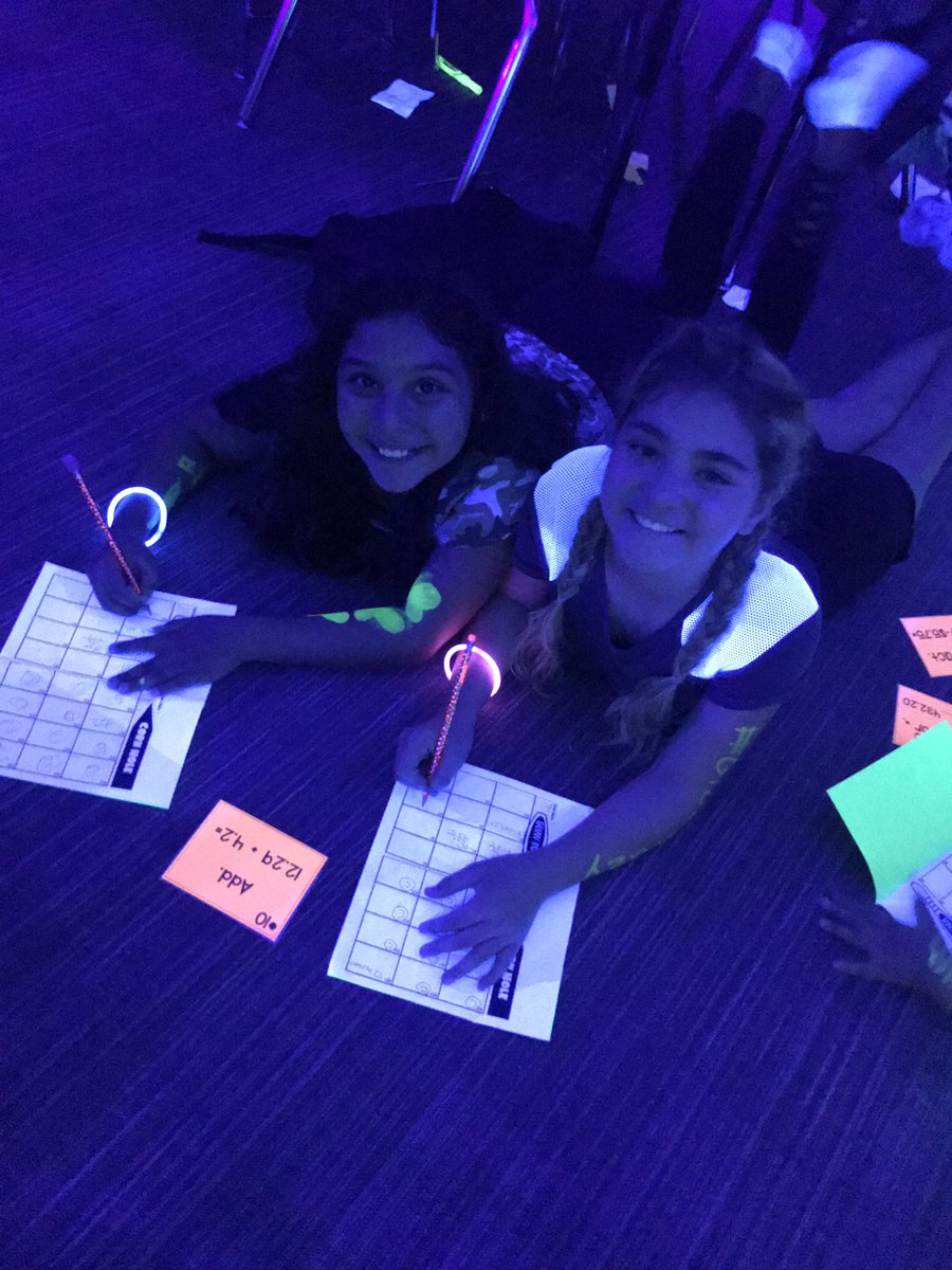 LeMeilleur4thgr's tweet image. Glow Crazy for Math???? Why yes! Yes we will! #ACECubs #glowmath #4thgraderocks