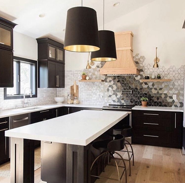 A little more #contemporarykitchen inspiration...We love the tile and spacious design. #KBTribeChat